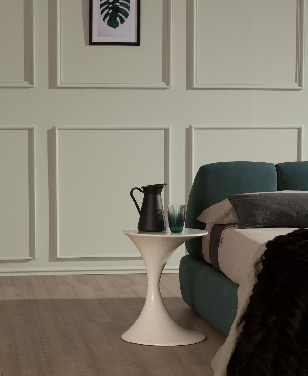 TUNY Upholstered leather storage bed