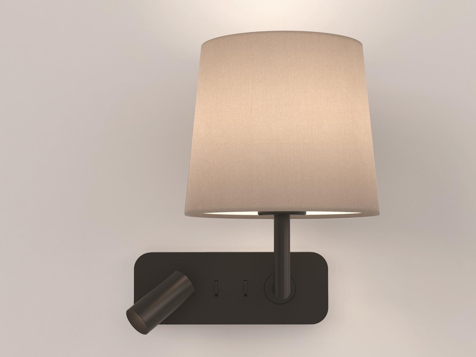 SIDE BY SIDE LED direct-indirect light reading lamp