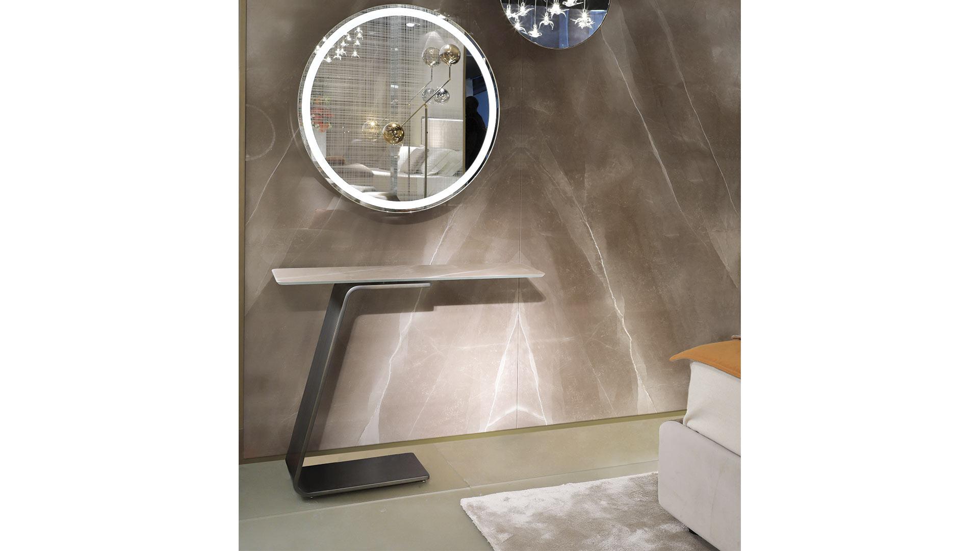 OH Rectangular glass console table