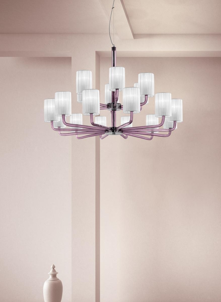 CAN CAN Glass chandelier
