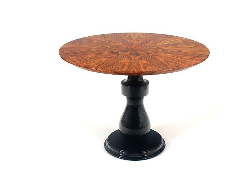 COLOMBOS Round wood veneer living room table