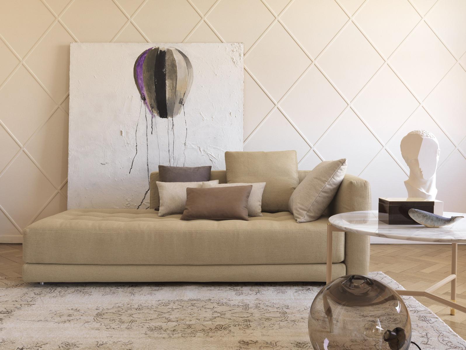 DOZE FLAT Upholstered fabric day bed