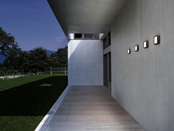 FOUR LED aluminium outdoor wall lamp