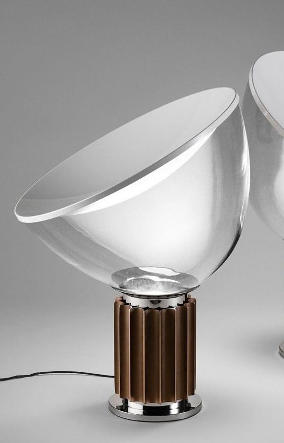 TACCIA SMALL LED indirect light glass and aluminium table lamp TACCIA SMALL LED indirect light glass and aluminium table lamp