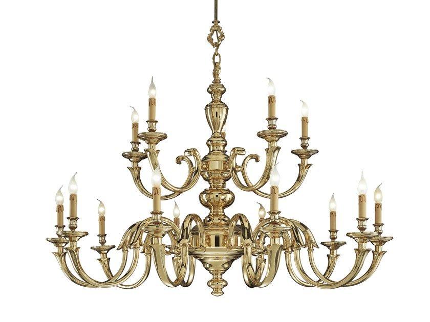 AMOS 260/10+5 Polished Brass chandelier