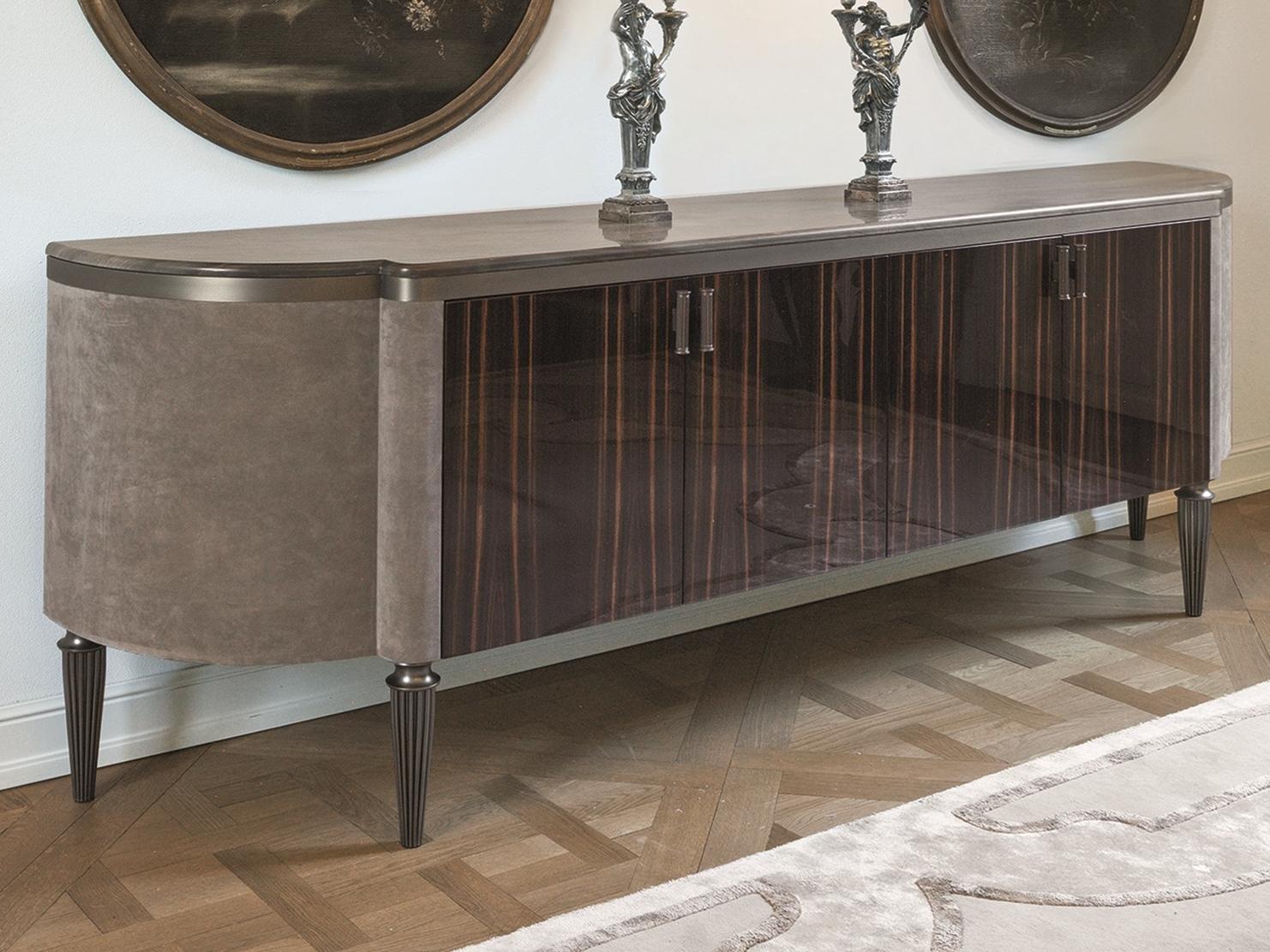 JULIAN Modular veneer sideboard with doors