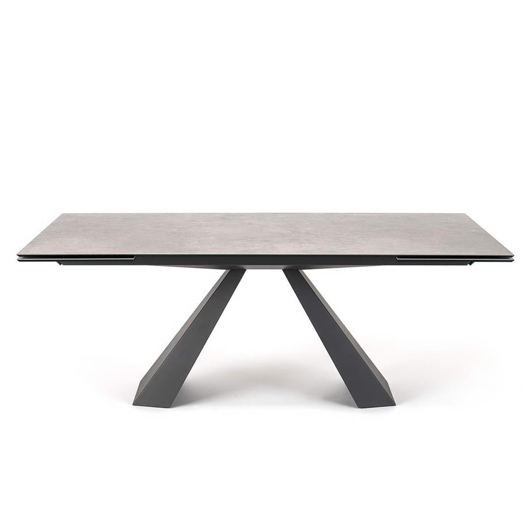 ELIOT KERAMIK DRIVE Rectangular metal table