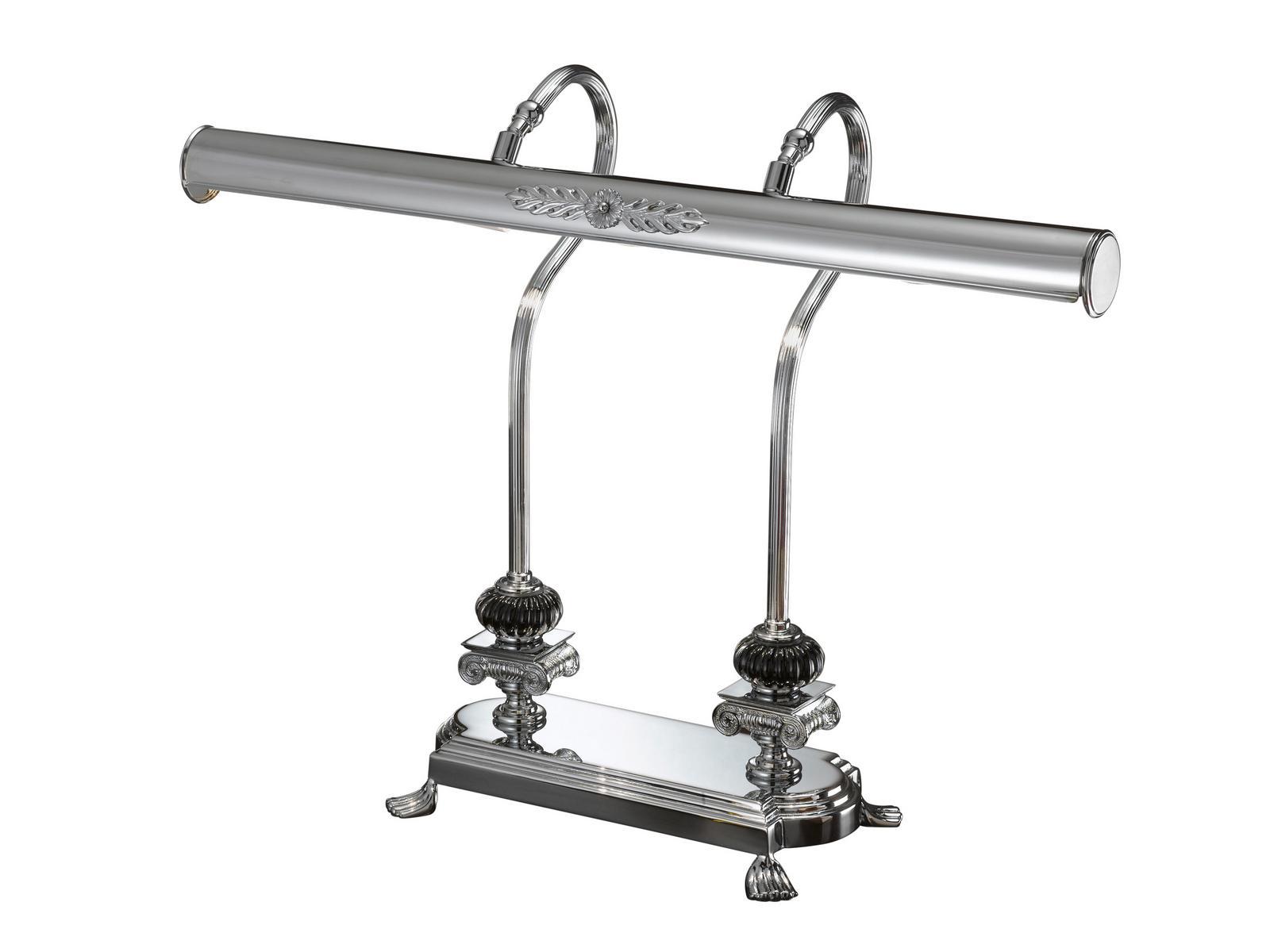 KENZY 3009BK/L Chrome finish table lamp with black crystal