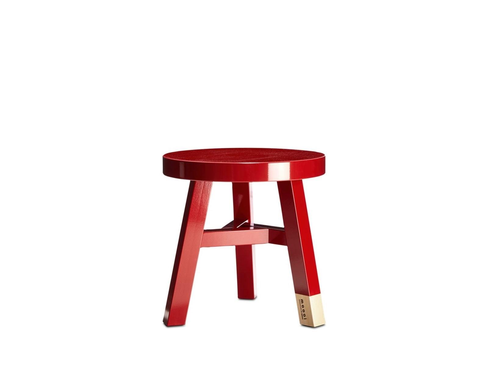 COMMON COMRADES MERCHANT Low round birch coffee table