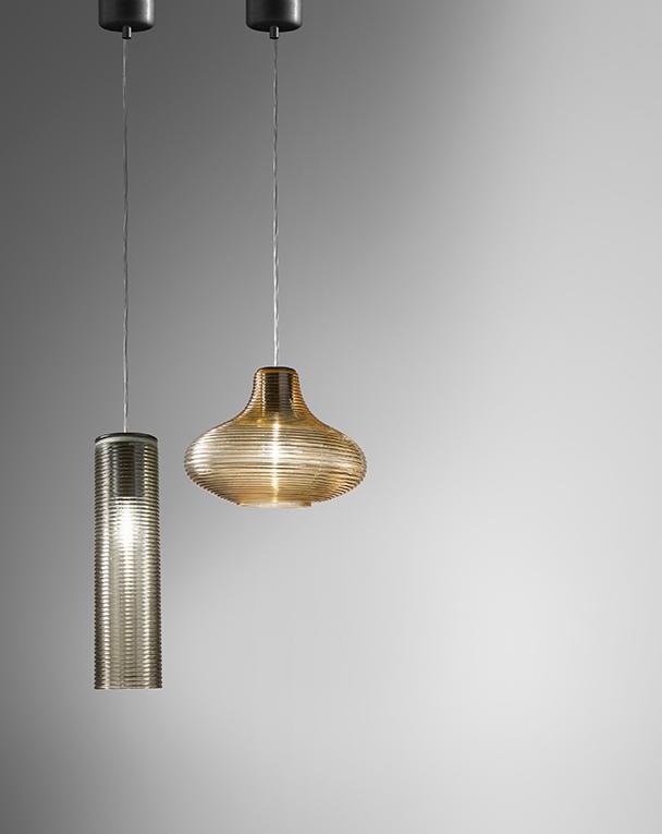 CLIO LED blown glass pendant lamp