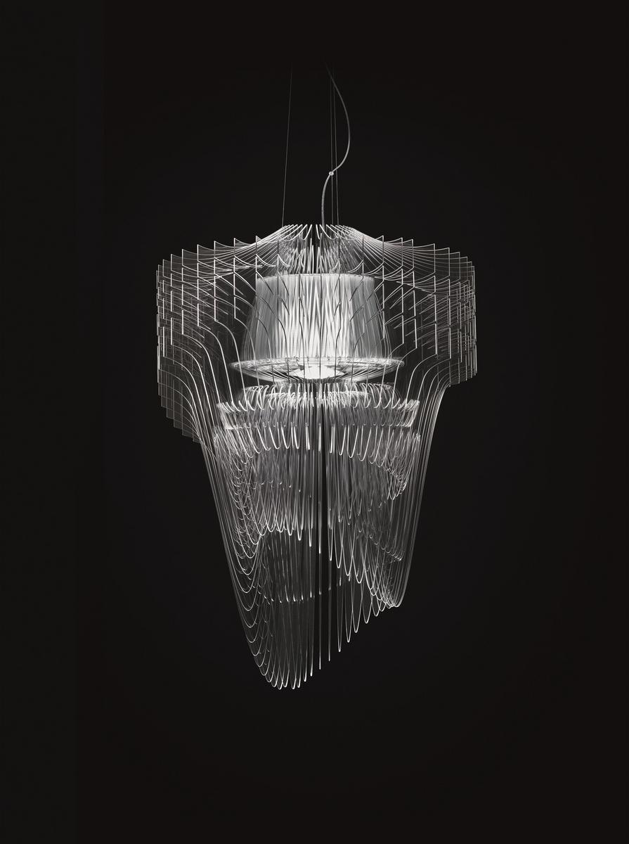ARIA TRANSPARENT Cristalflex® / Lentiflex® LED pendant lamp