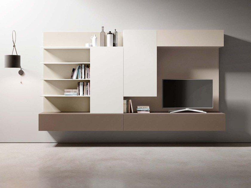 PEOPLE P434 Sectional wall-mounted storage wall