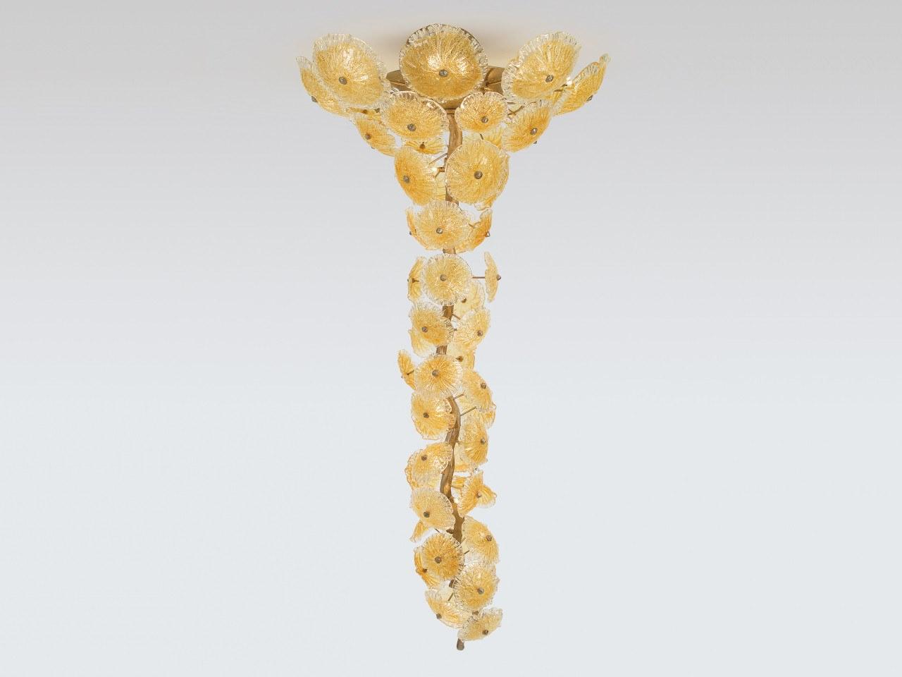 NENUFAR CT3229/43 LED handmade bronze ceiling lamp