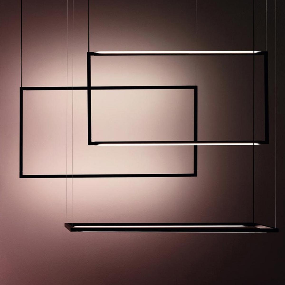 SPIGOLO HORIZONTAL LED swivel extruded aluminium pendant lamp