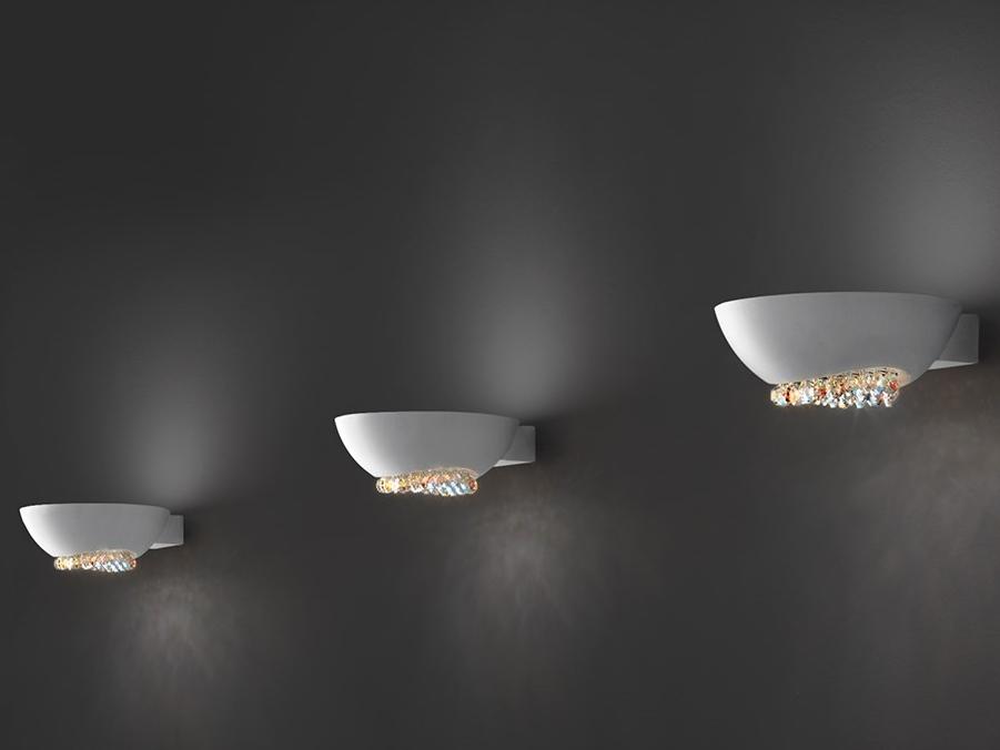 BLINK LED A1 P Powder coated aluminium wall light with Swarovski® crystals