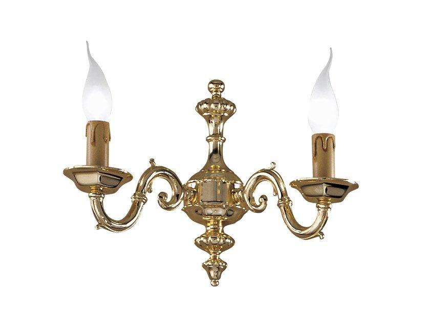 CAROLYN 1161/A2 Polish brass wall light