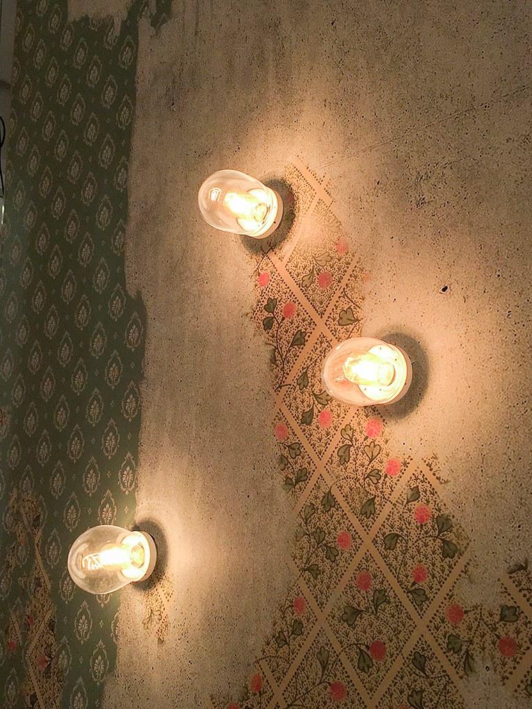 DROPZ LED glass ceiling light with dimmer