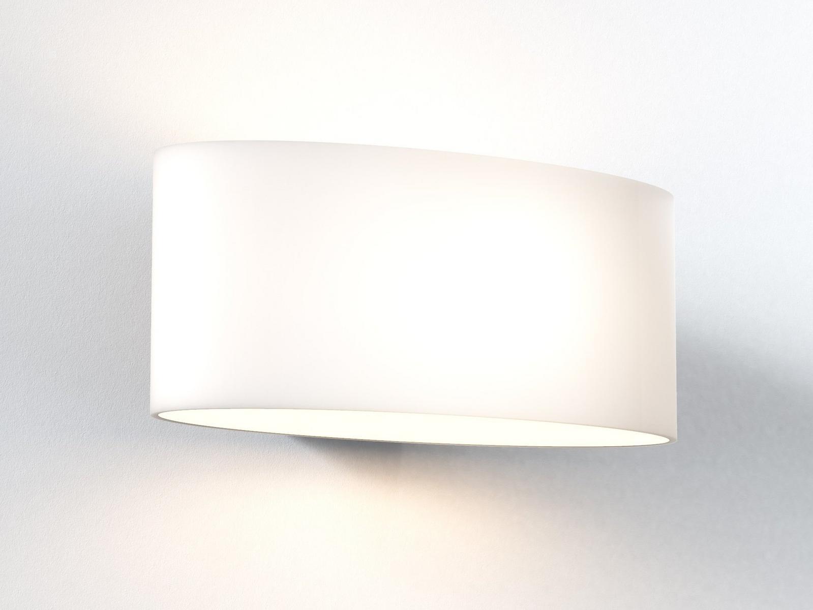TOKYO Direct-indirect light opal glass wall lamp