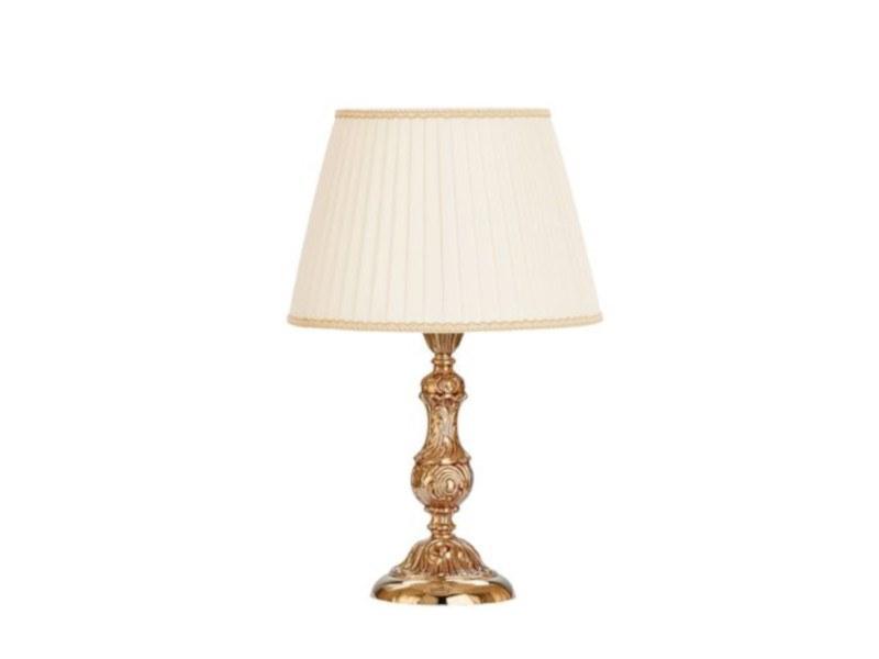 OLDIE 504/LP French Gold table lamp with pleated silk shade OLDIE 504/LP French Gold table lamp with pleated silk shade