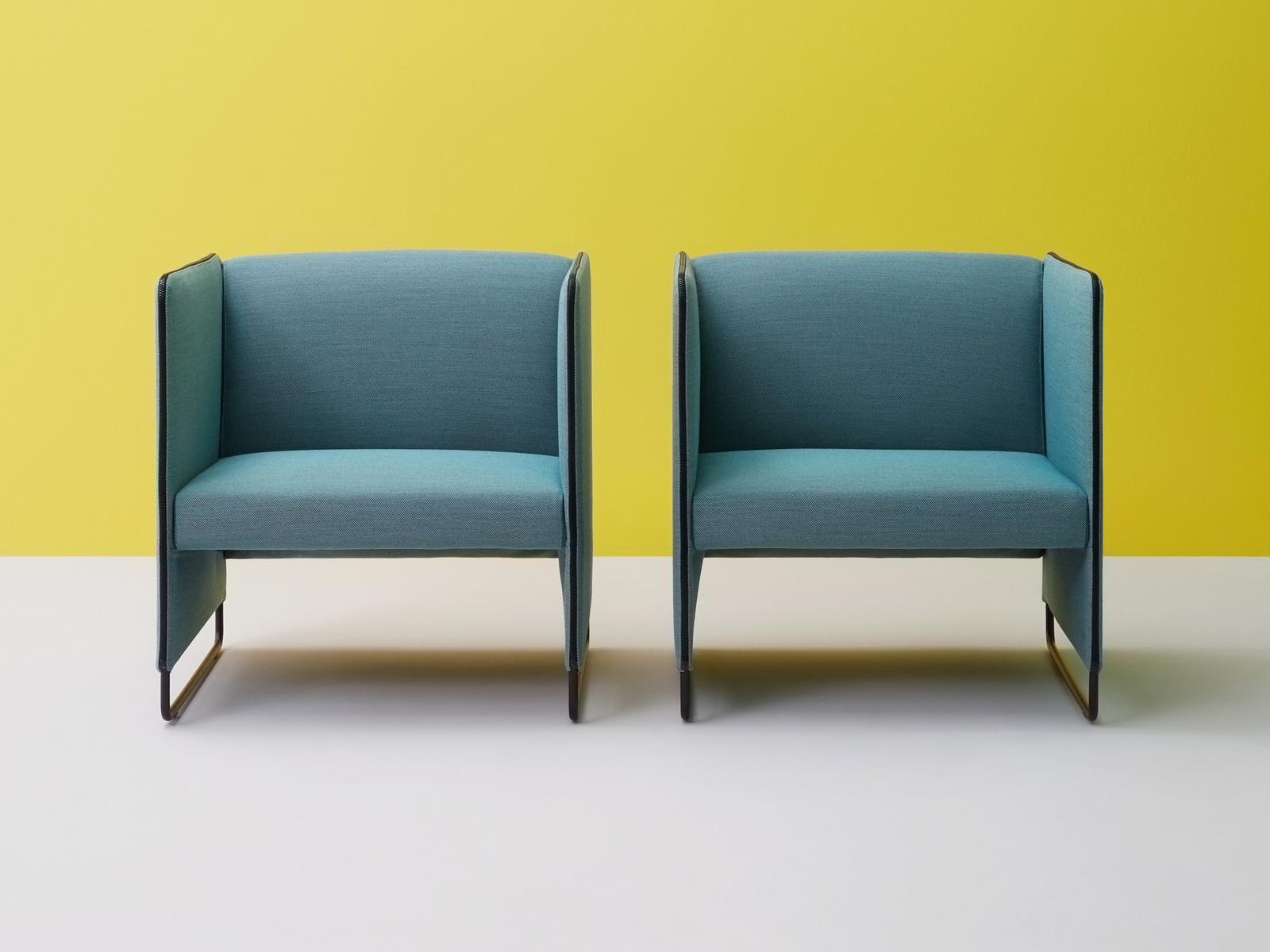 ZIPPO ZIPL1P Upholstered fabric armchair