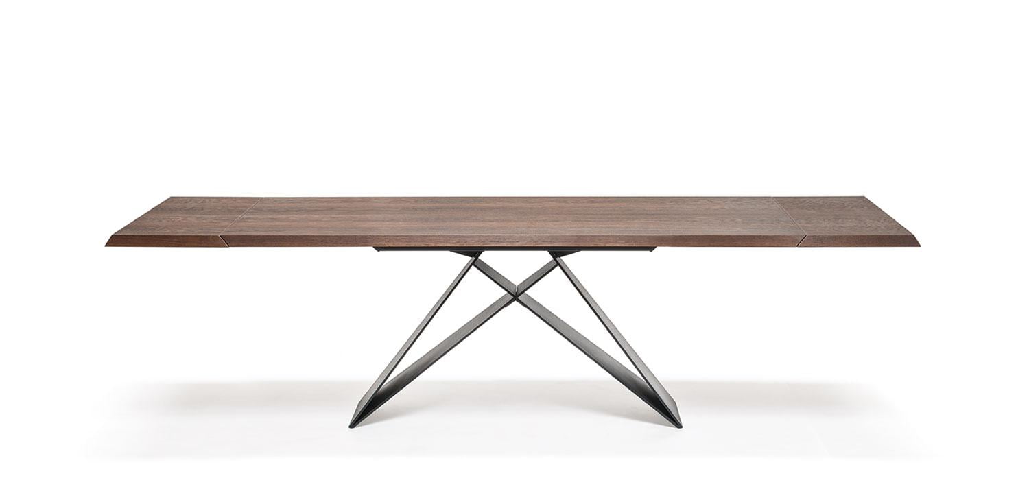 PREMIER WOOD DRIVE Rectangular veneer table