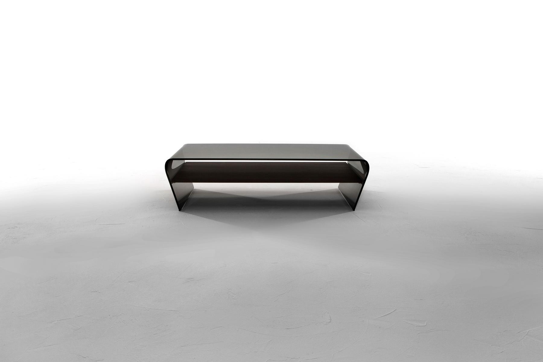 AMARANTO Rectangular glass coffee table