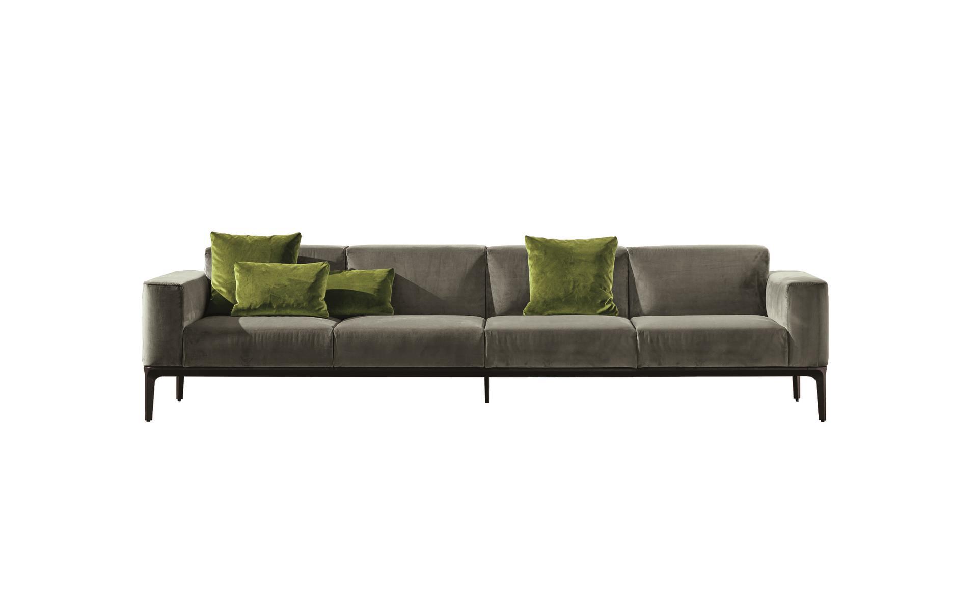 SLIM Sectional 4 seater fabric sofa