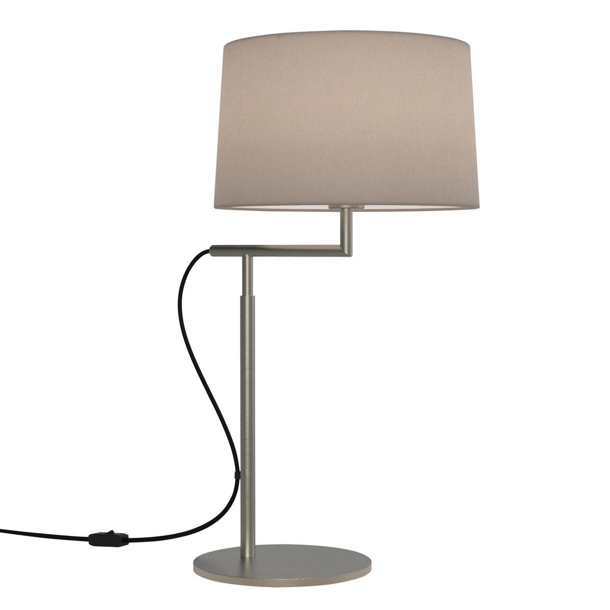 TELEGRAPH Led table lamp in steel and fabric