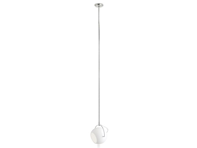 BELUGA WHITE Chrome plated pendant lamp