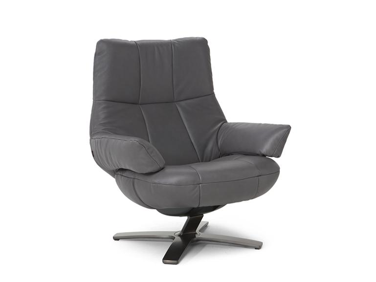 RE-VIVE MYWAY Recliner leather armchair with armrests