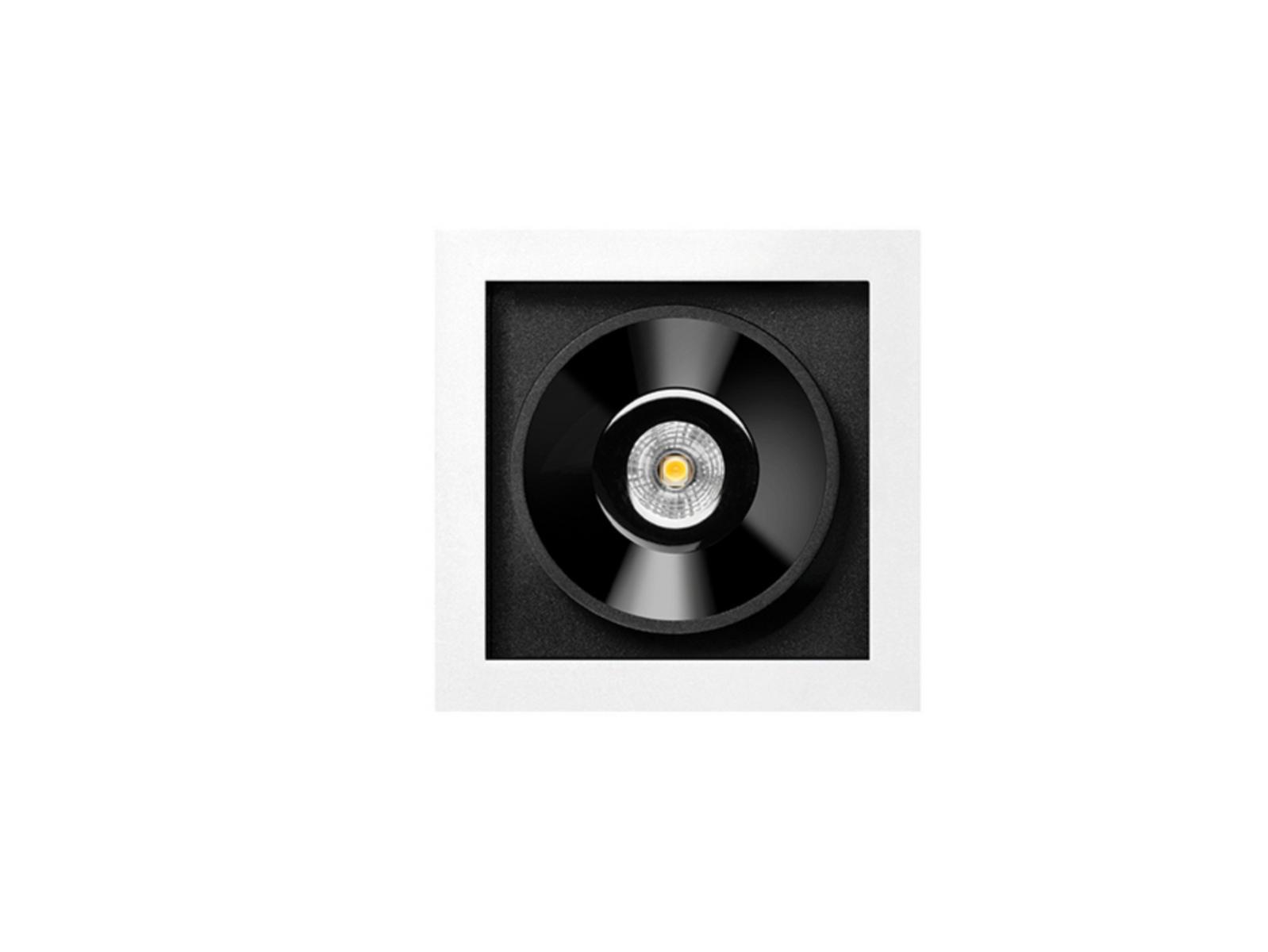 BLACK FOSTER RECESSED 1 LED recessed aluminium spotlight