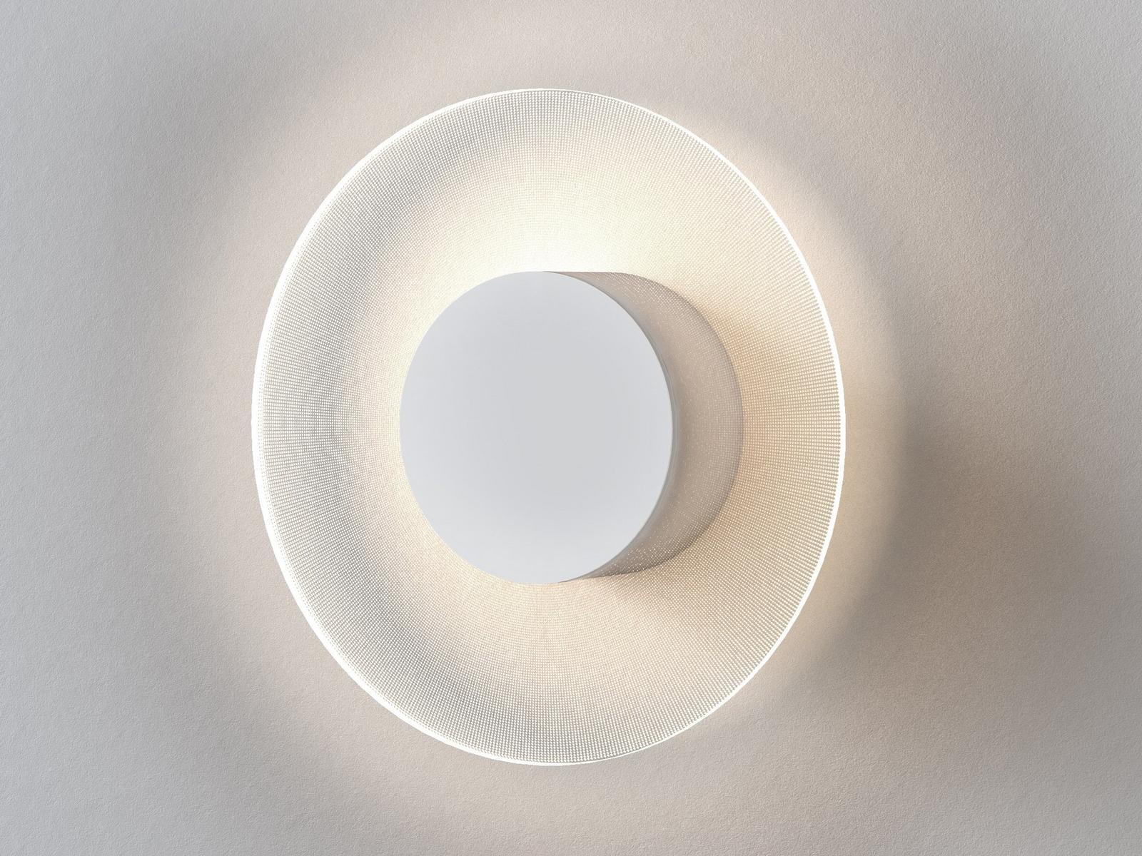 HALFTONE LED glass wall light