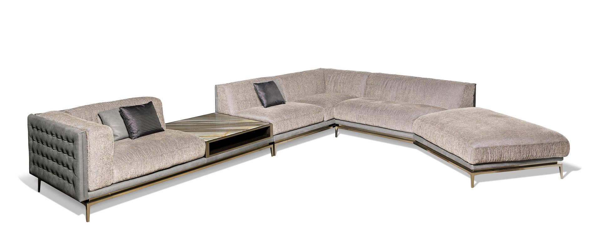 LEGEND Corner sectional fabric sofa