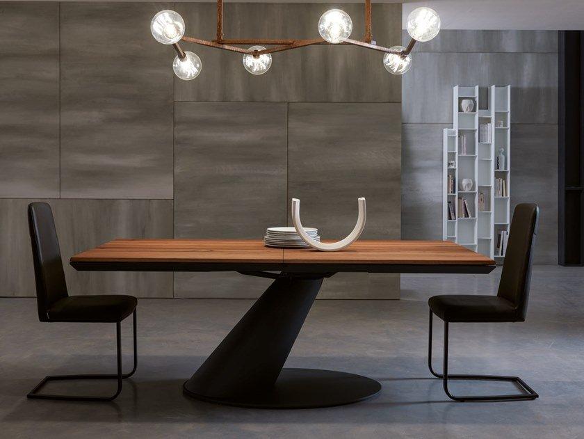 THOR Extending rectangular wooden table