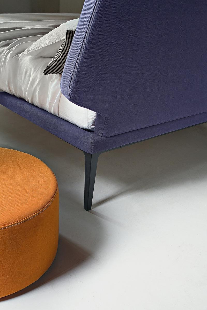DREAM VIEW Fabric double bed with upholstered headboard