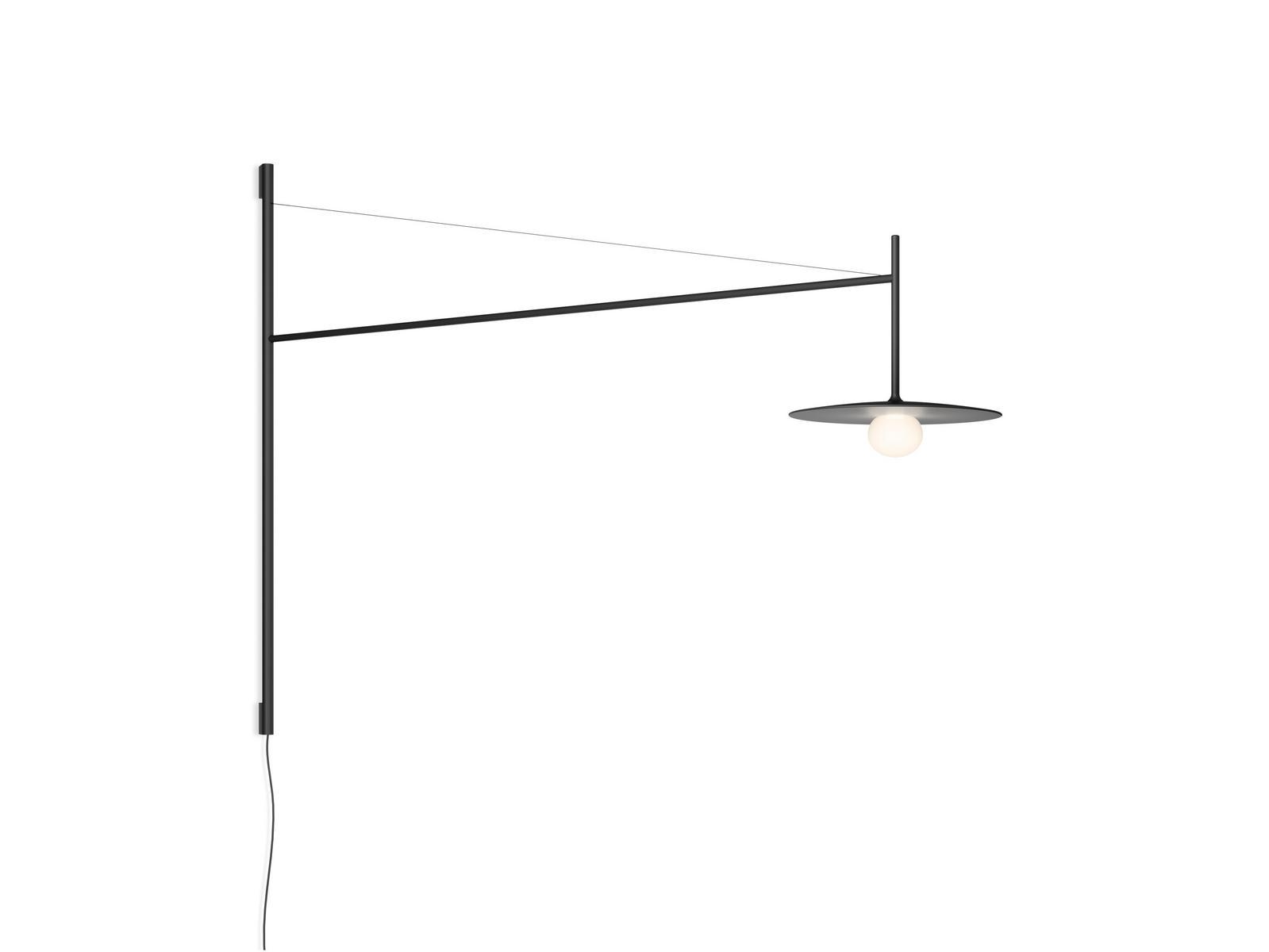 TEMPO 5756_5757 LED direct light adjustable glass and steel wall lamp