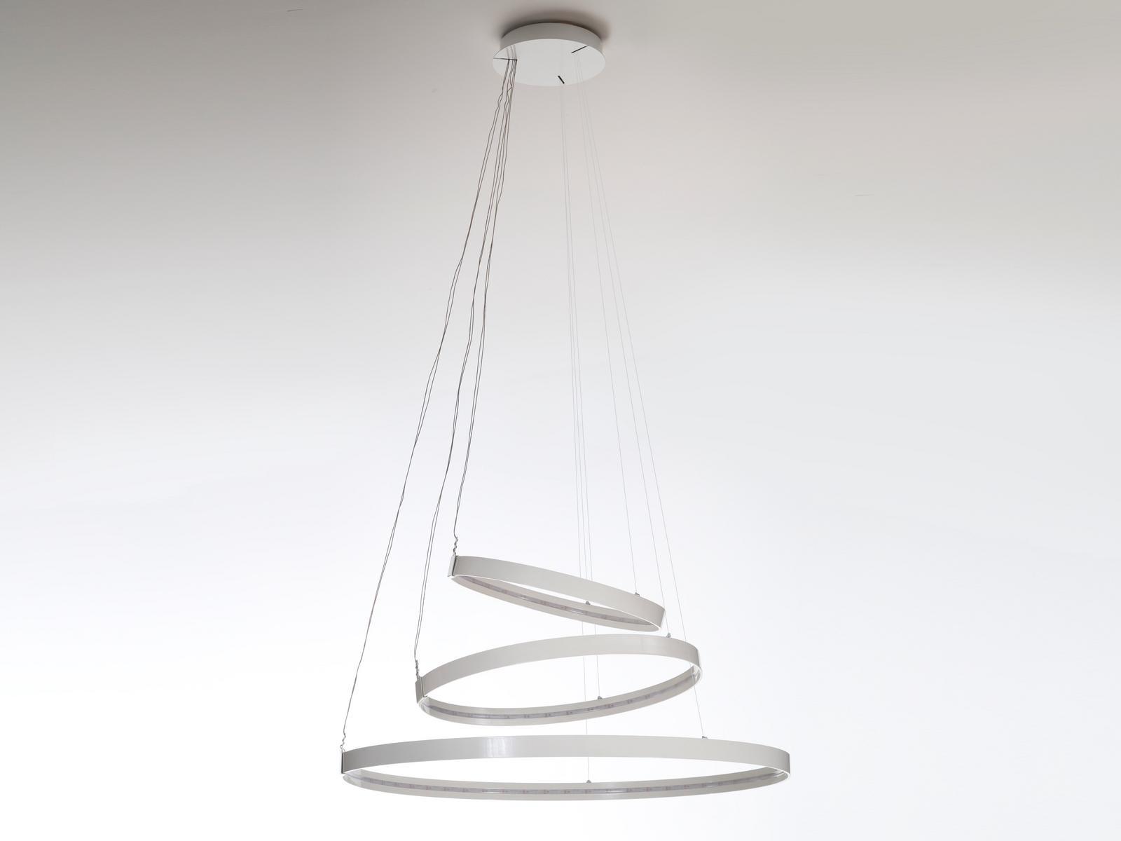 RINGS ORIZZONTALE LED aluminium pendant lamp