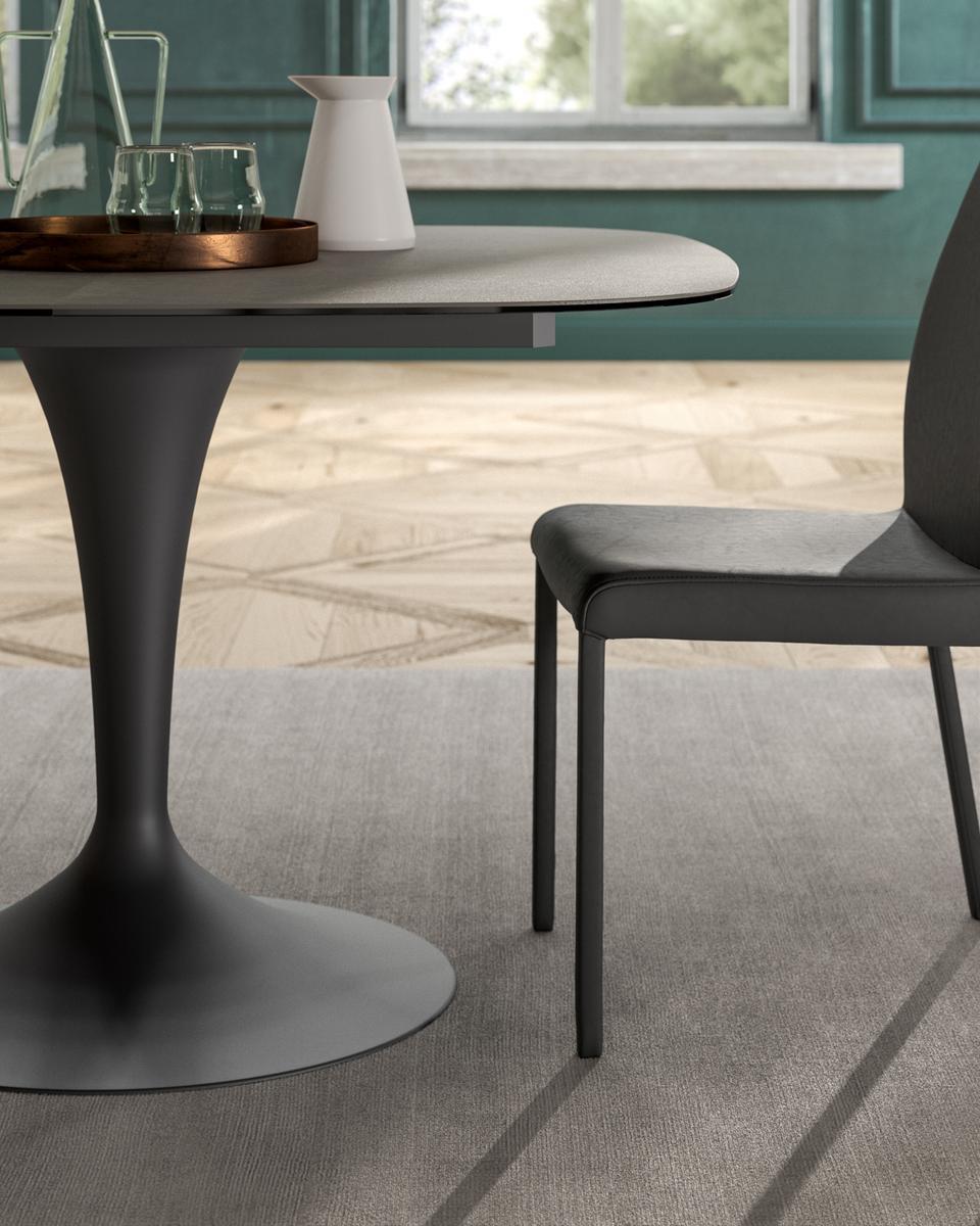 BRAVO Extending square crystal table