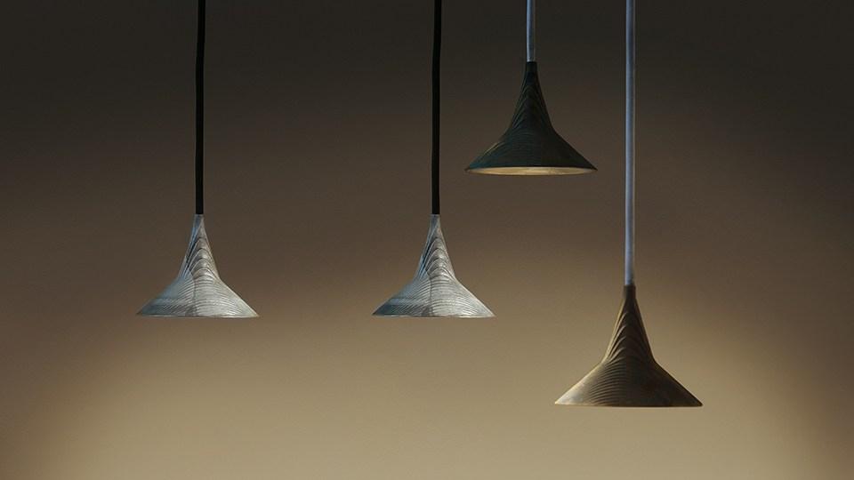 UNTERLINDEN LED brass pendant lamp