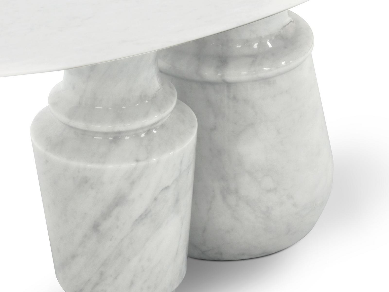 PIETRA OVAL Oval marble dining table