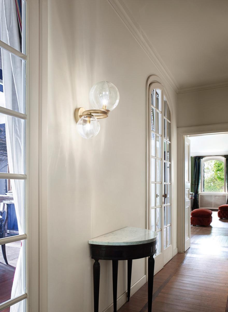 PUPPET RING AP Direct-indirect light wall lamp