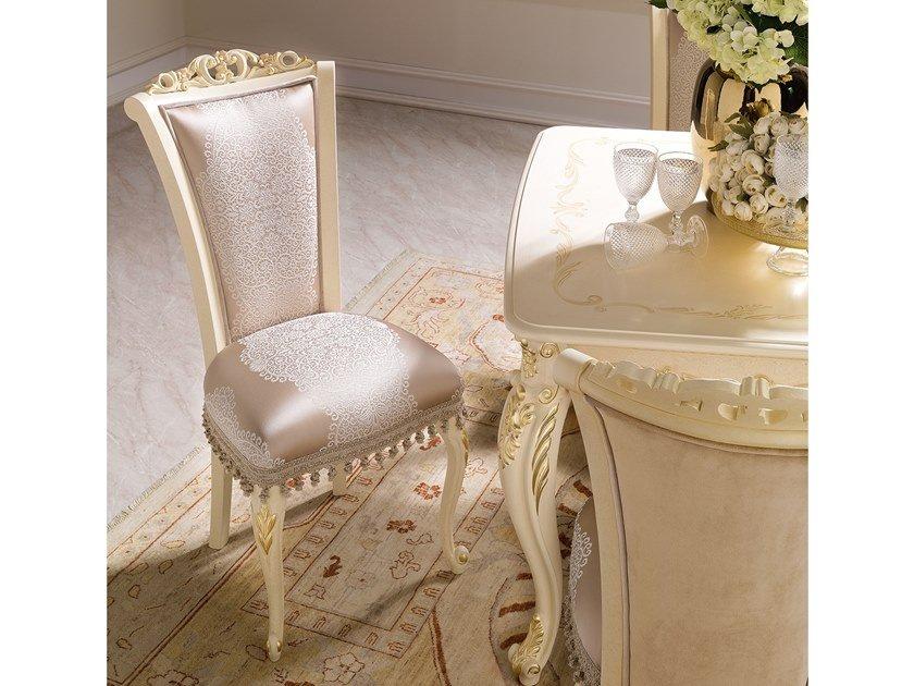 DAVID Upholstered high-back fabric chair