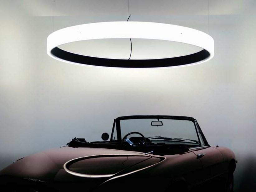 CIRCOLO INVERSE LED acrylic glass pendant lamp
