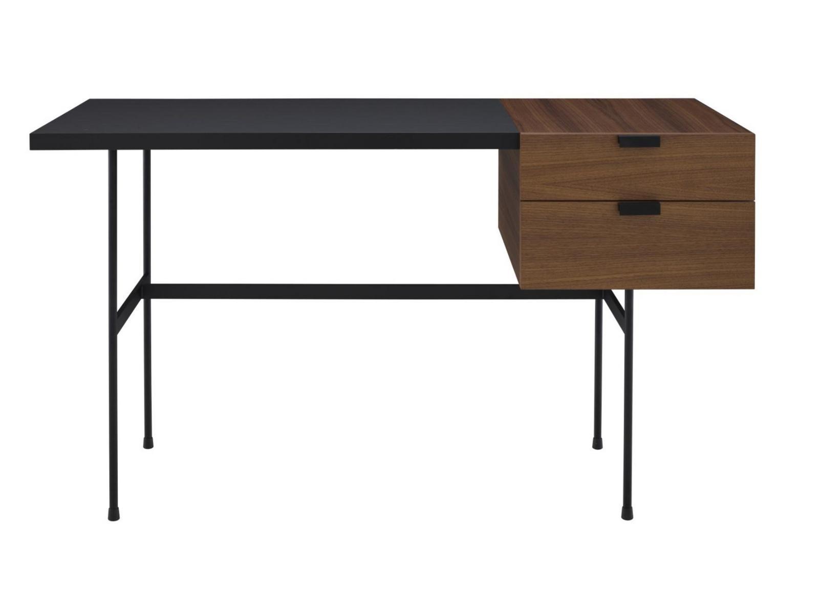 TANIS Rectangular wooden writing desk with drawers