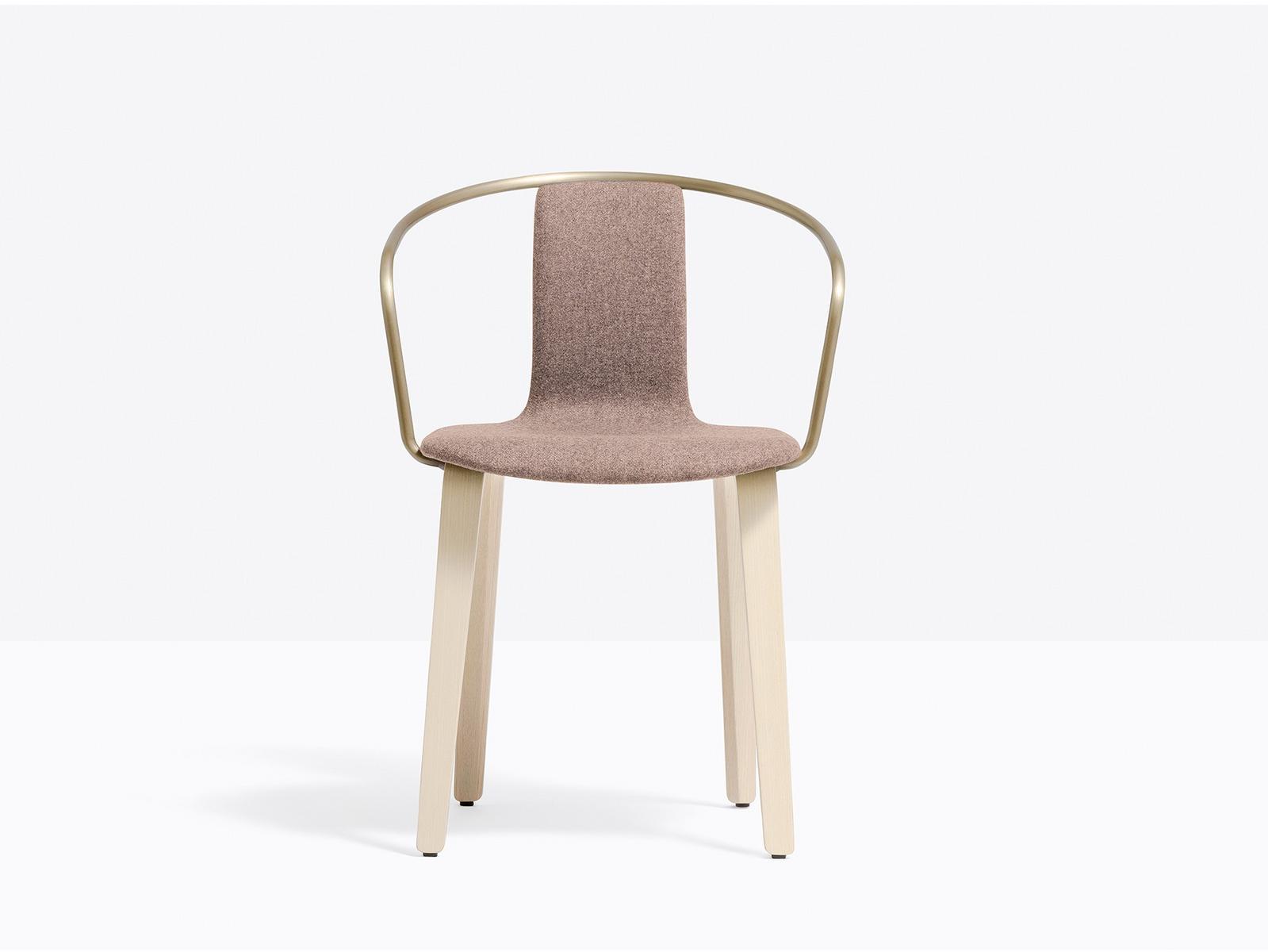 JAMAICA 2916 Upholstered fabric chair with armrests