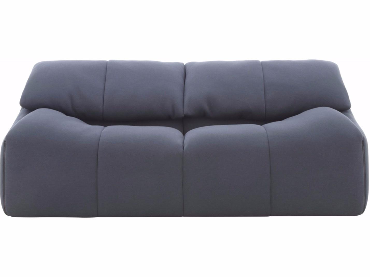 PLUMY 3 seater fabric sofa with removable cover