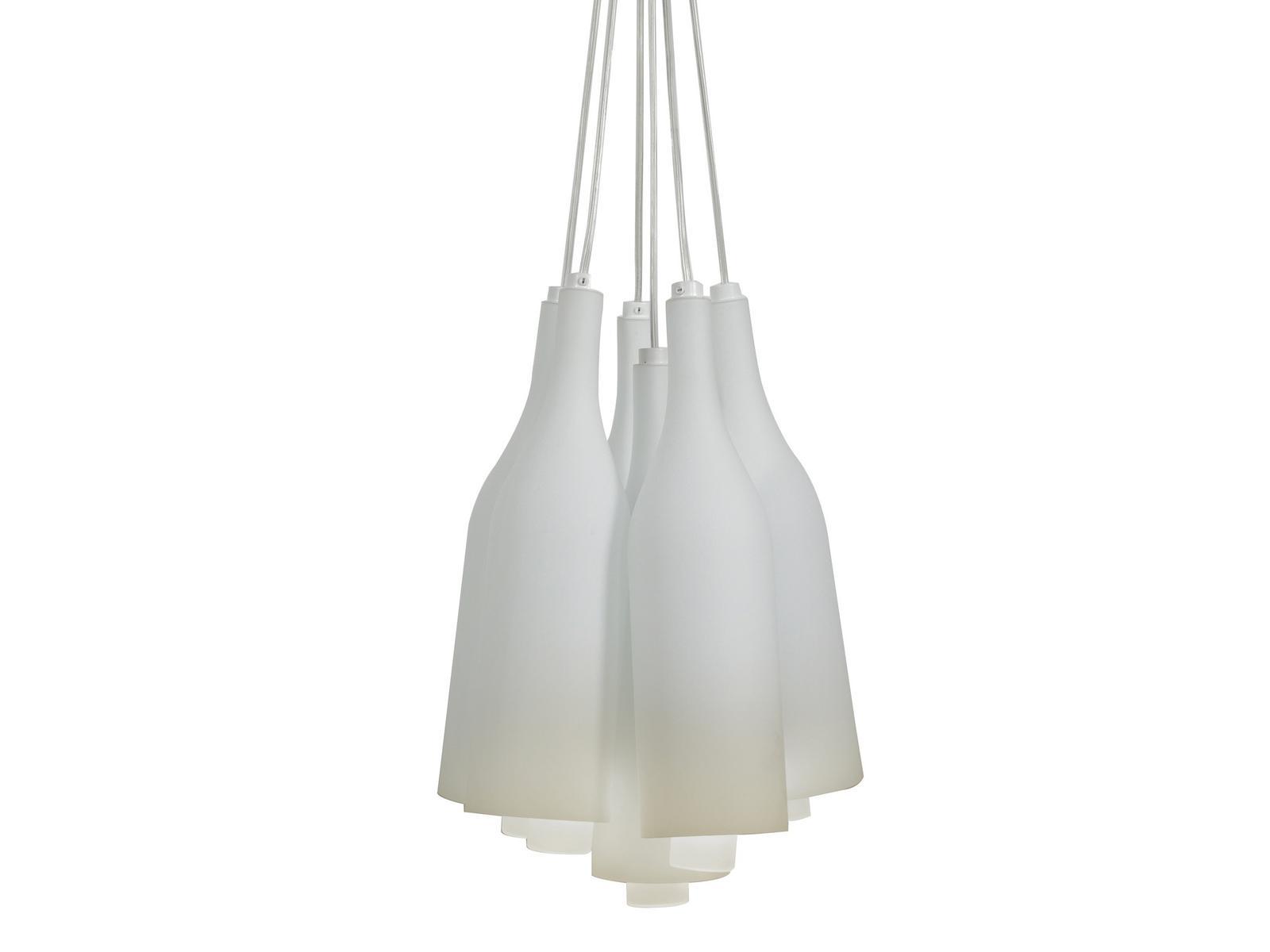 BACCO Satin glass pendant lamp