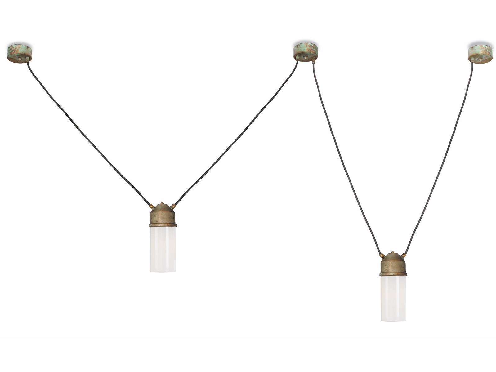 DARSILI LED brass outdoor pendant lamp