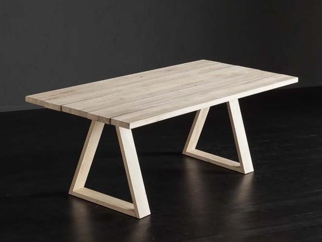 KENZO + MEKANO Rectangular wooden dining table