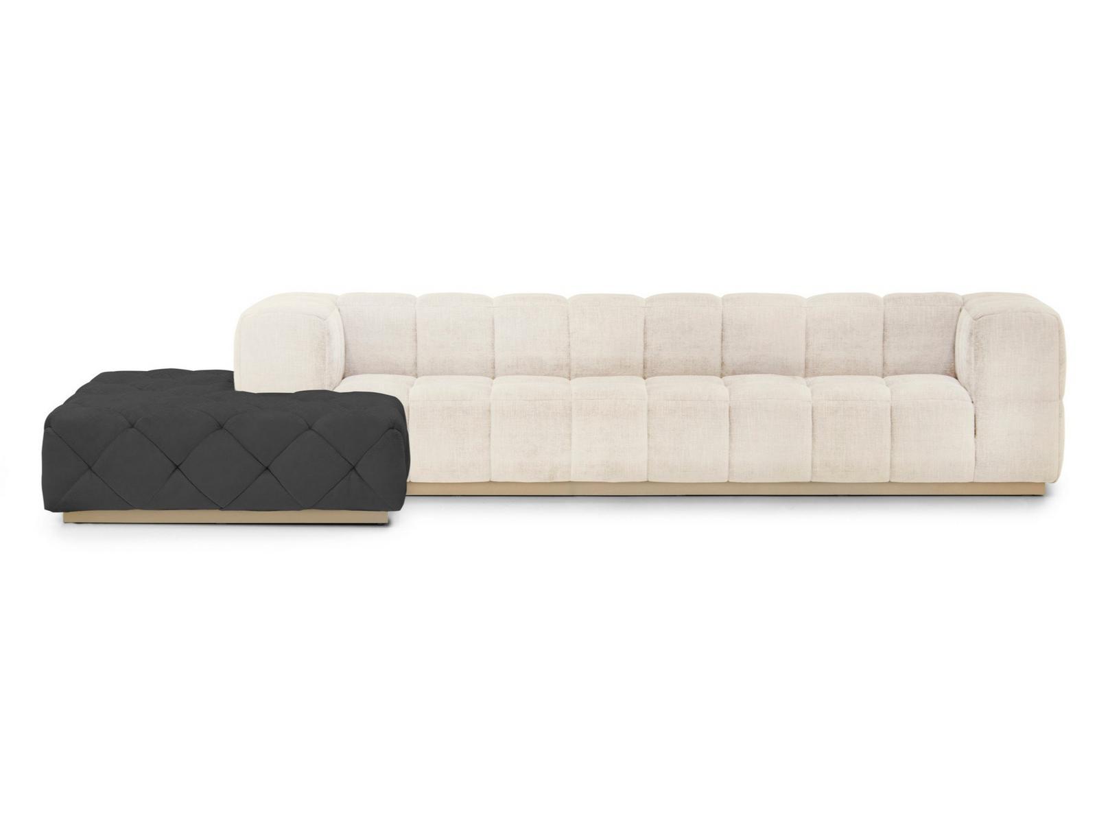 MAYOR Tufted 4 seater fabric sofa
